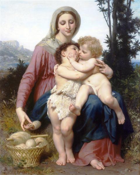 Holy family, 1863 - William-Adolphe Bouguereau