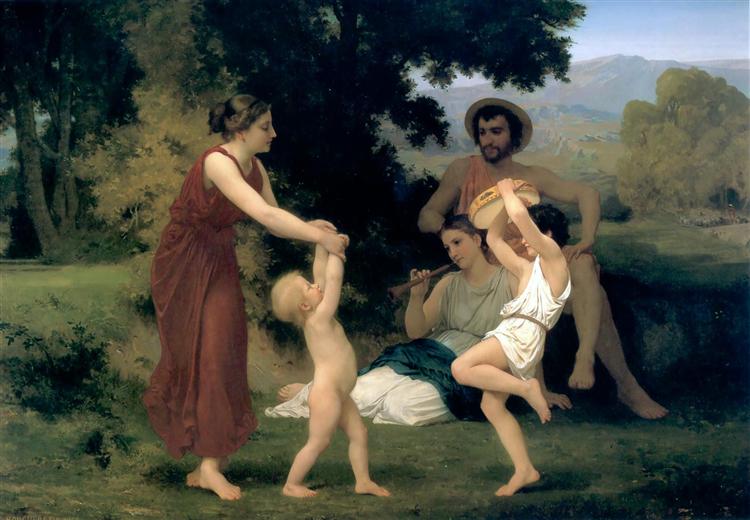 The Pastoral Recreation, 1868 - Вильям Адольф Бугро