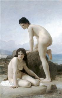The Two Bathers - William-Adolphe Bouguereau