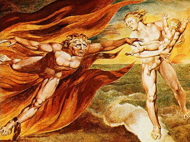 The Good and Evil Angels - William Blake