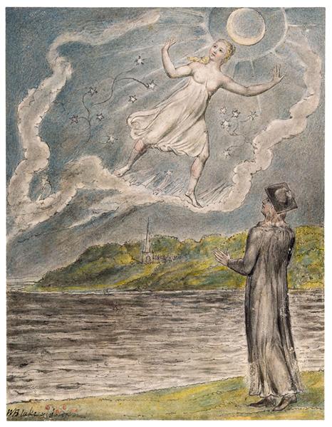 The Wandering Moon, 1816 - 1820 - William Blake