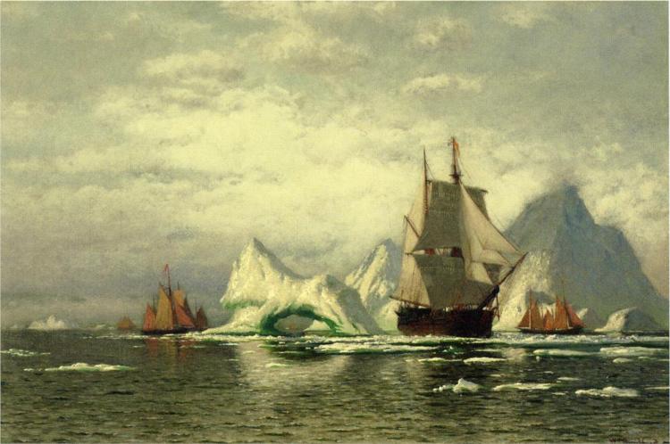 Arctic Whaler Homeward Bound Among the Icebergs - Уильям Брэдфорд