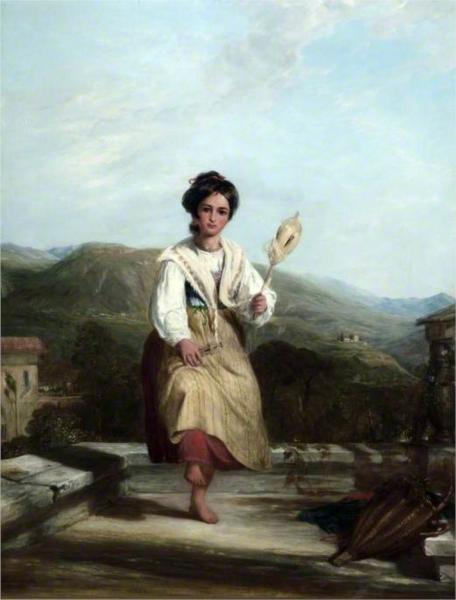 Spinning Girl of Sorrento - William Collins
