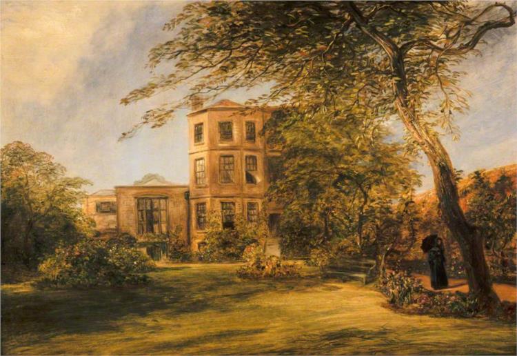 View of Sir David Wilkie's House in Vicarage Place, Kensington, 1842 - Уильям Коллинз