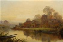 Boating at dusk - Уильям Гильберт Фостер