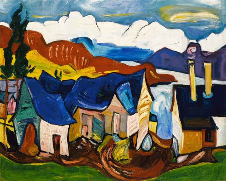 Chalet in the Mountains, 1938 - William H. Johnson