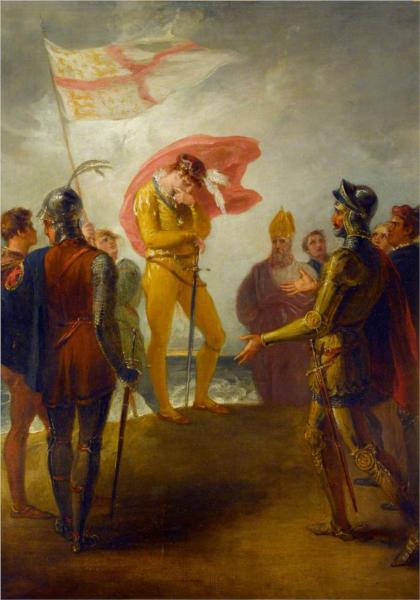 The Landing of Richard II at Milford Haven, 1800 - Уильям Гамильтон