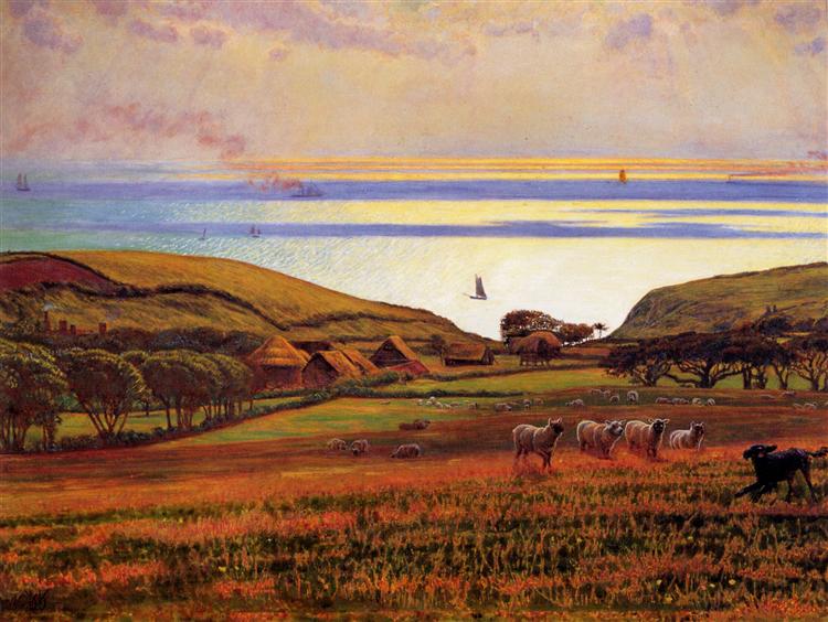 Fairlight Downs, Sunlight on the Sea - William Holman Hunt