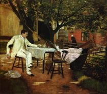 A Summer Afternon in Holland (Sunlight and Shadow) - William Merritt Chase