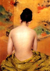 Back Of A Nude - William Merritt Chase