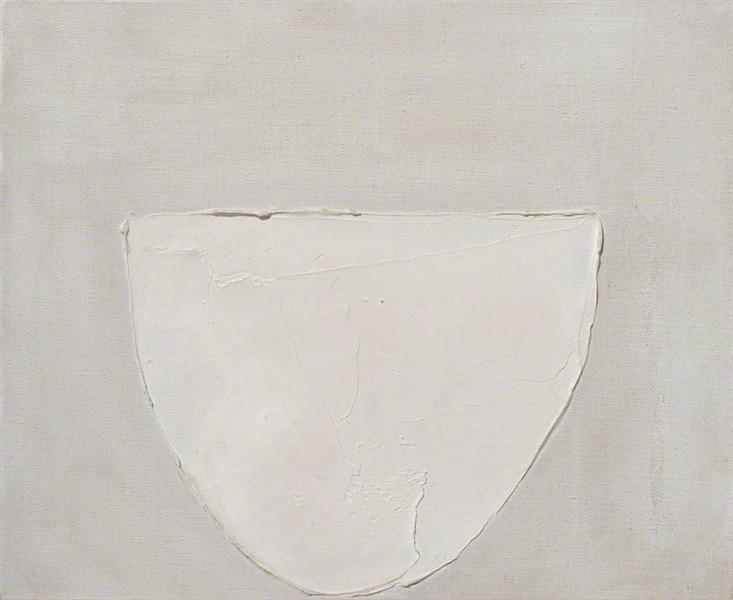 Bowl (White on Grey), 1962 - William Scott