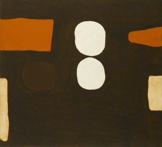 Dark Brown, Orange and White, 1963 - William Scott