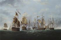 HMS Alexander’ Commanded by Captain Rodney Bligh, Shortly before Striking Her Colours to the French Squadron, 6 November 1794 - Вільям Шайер