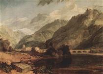 Bonneville, Savoy with Mont Blanc - William Turner
