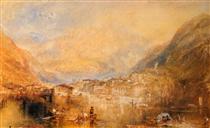 Brunnen, from the Lake of Lucerne - J.M.W. Turner