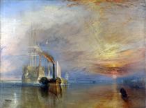 The Fighting Temeraire tugged to her last berth to be broken up - Уильям Тёрнер