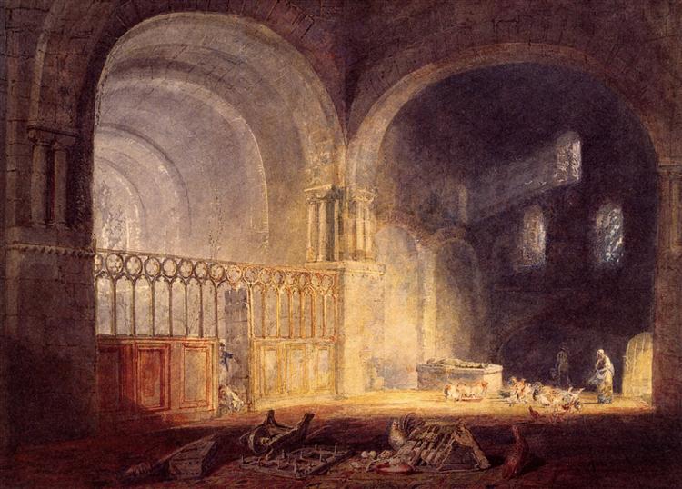 Transept of Ewenny Priory, Glamorganshire - J.M.W. Turner