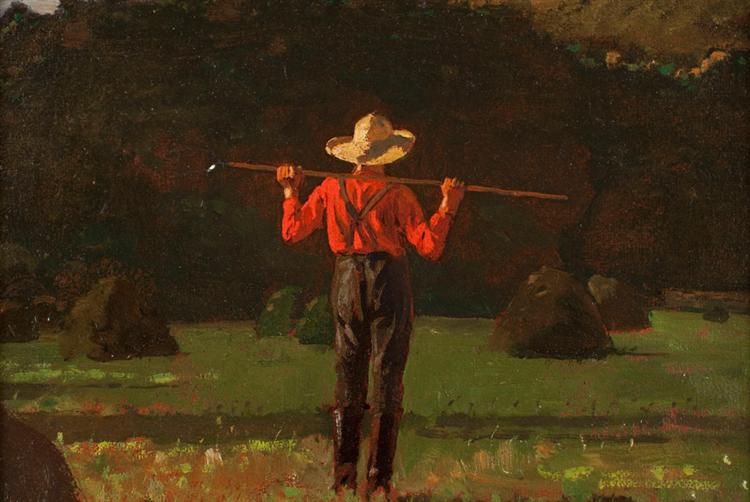 Farmer with a Pitchfork - Winslow Homer