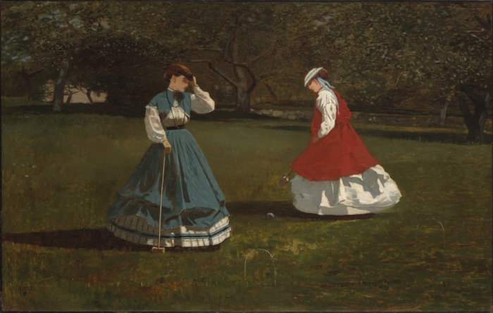 Game of Croquet, c.1865 - Уинслоу Хомер