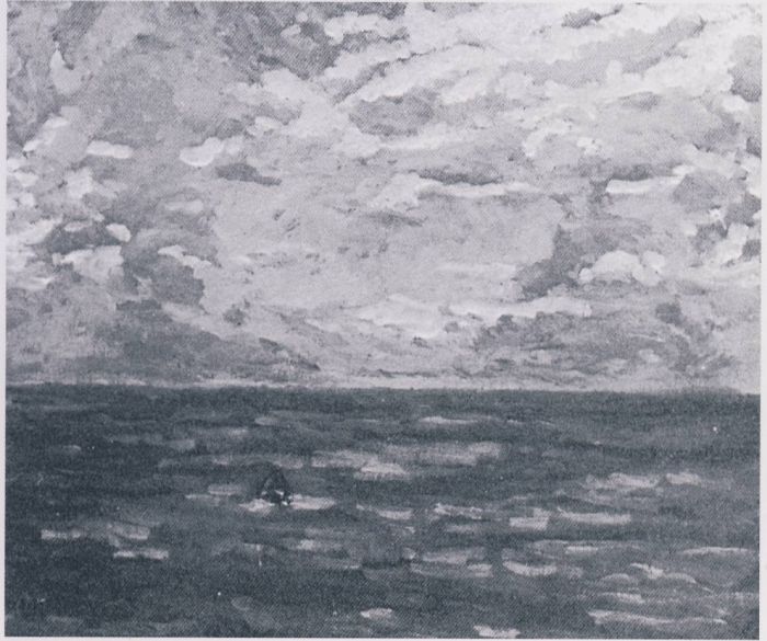 Seascape with Conical Buoy - 温斯顿·丘吉尔