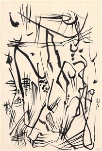 Untitled (Automatic Drawing) - Wolfgang Paalen