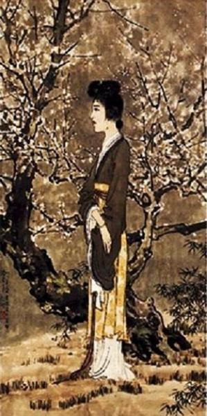 A Lady in a Tang Poem., 1939 - 徐悲鴻