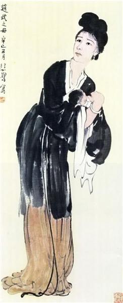 The Mother of Zhao Wu., 1941 - Xu Beihong