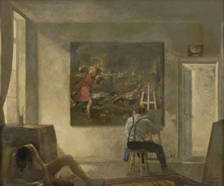 Copying Titian, 1971 - Giannis Tsarouchis