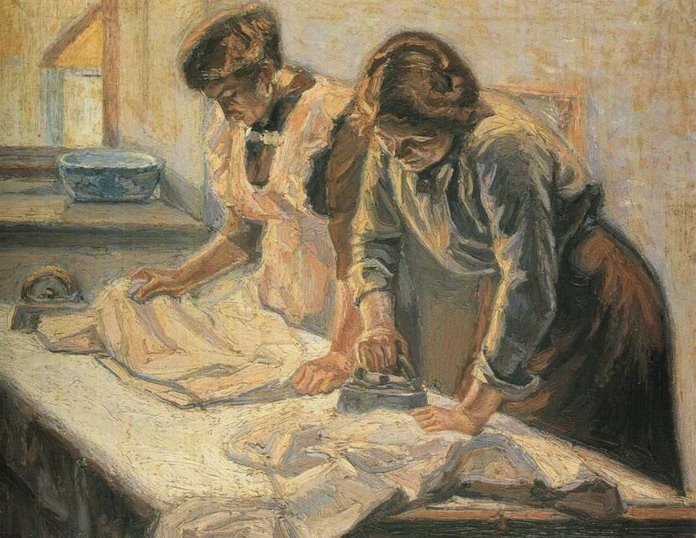 Women ironing - Эммануэл Заирис