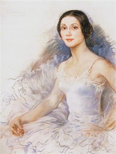 A portrait of Yvette Choviret, 1962 - Zinaida Evgenievna Serebriakova