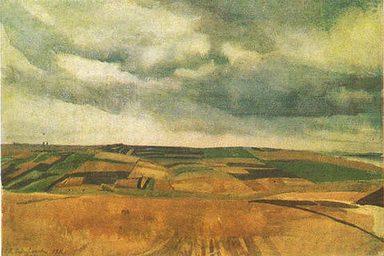 Fields in Neskuchnoye, 1916 - Zinaida Evgenievna Serebriakova