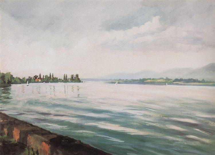 Женевське озеро, 1954 - Зінаїда Серебрякова