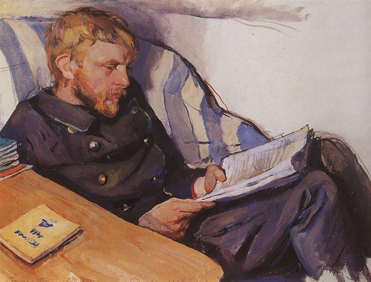 Portrait of Boris Serebryakov, 1908 - Zinaïda Serebriakova