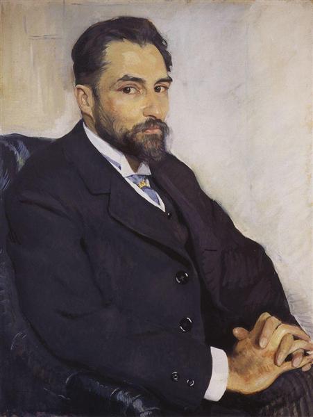 Портрет М. Бенуа, 1910 - Зінаїда Серебрякова