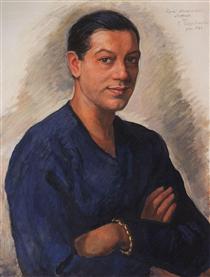 Portrait of S.M. Lifar - Zinaïda Serebriakova