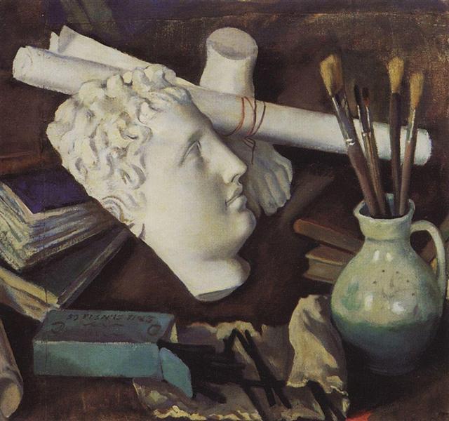 Натюрморт с атрибутами искусства, 1922 - Зинаида Серебрякова